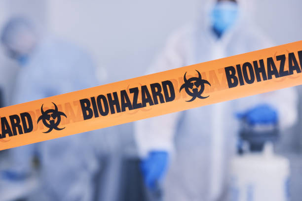 Professional Biohazard Cleanup technician working in Montgomery, TX